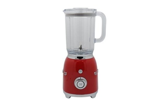 Smeg 50's Style Blender 1,5L Rød med Isknuser og Pulsfunksjon BLF03RDEU