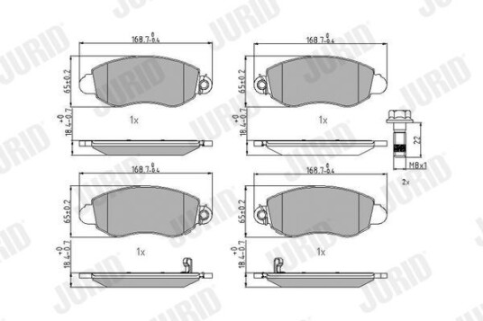 Bremseklosser JURID 573015J Bremseklosser JURID 573015J