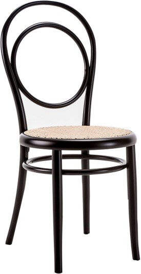 Vienna Acoustics Gebruder Thonet - N. 14 Anniversary Chair Pure White C02 Lacquered Beech Woven Cane Seat Spisestoler Michael Hvit Tre