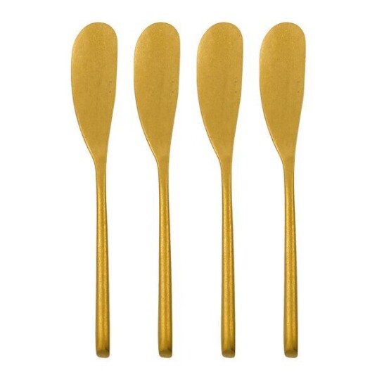 Nicolas Vahé Daily smørkniv 16 cm 4 stk antikk gullfinish Nicolas Vahé Daily smørkniv 16 cm 4 stk antikk gullfinish