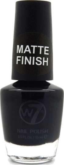 W7 Nail Polish MatteFinish 55 Black W7 Nail Polish MatteFinish 55 Black