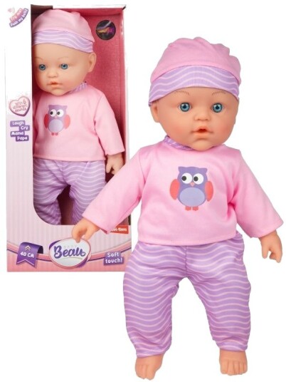 Beau Myk Babydokke Med Lyd 40cm
