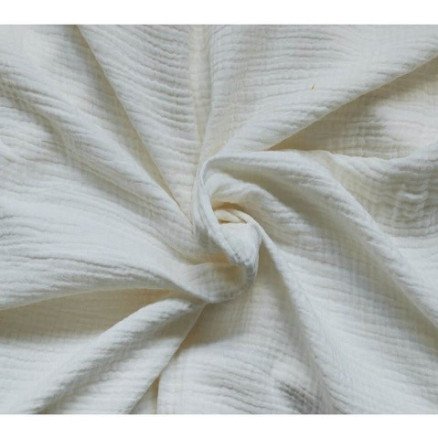 Balsløw Bomull Crepe Stoff 135cm 2020 Natur 50cm