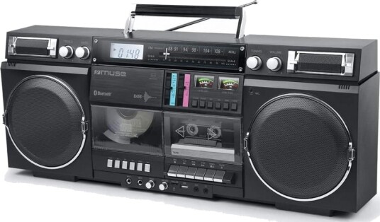 Muse M-380GB Boombox med CD, kassett og Bluetooth Svart Muse M-380GB Boombox med CD, kassett og Bluetooth Svart