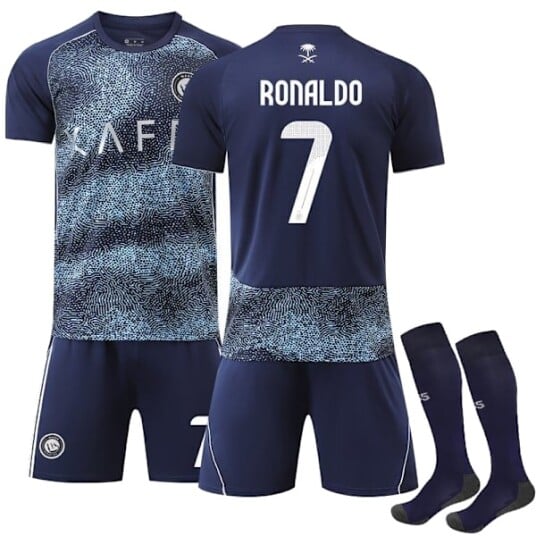 25-26 Al-Nassr FC Bortefotballdrakt for Barn og Voksne Nr.7 Ronaldo 26 25-26 borte 26