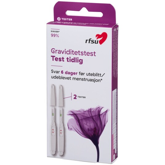 RFSU Hjemmetest for tidlig graviditet 2-pakning