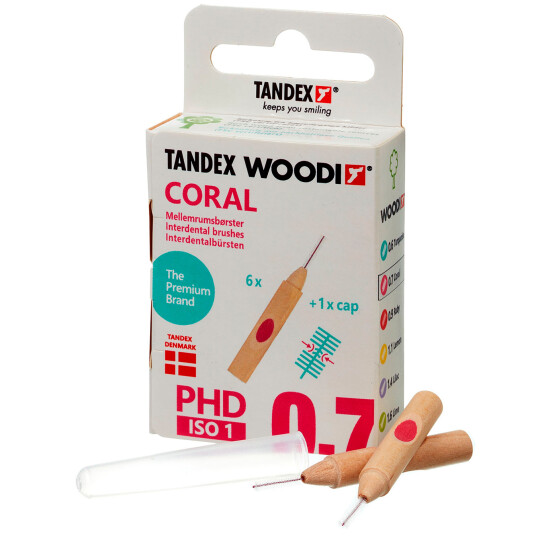 Tandex Woodi Gap børster ISO 1 CORAL