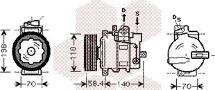 VAN WEZEL 5800K265 AC-kompressor VAN WEZEL 5800K265 AC-kompressor