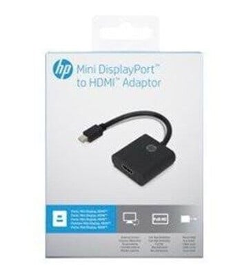 HP Mini DisplayPort to HDMI Adapter 0.1 m black - D HP Mini DisplayPort to HDMI Adapter 0.1 m black - D