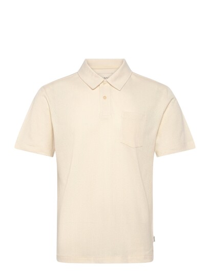 GANT Texture Ss Polo Cream L GANT Texture Ss Polo Cream L