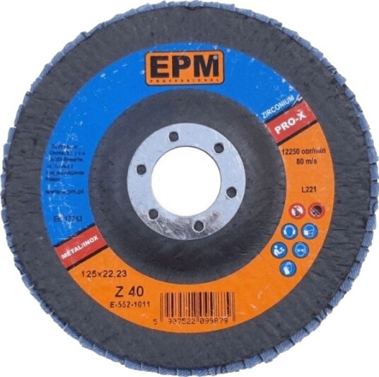 Epm Lamellskive I Zirkon Epm Pro X Kornstørrelse 60 125 Mm E 552 1012