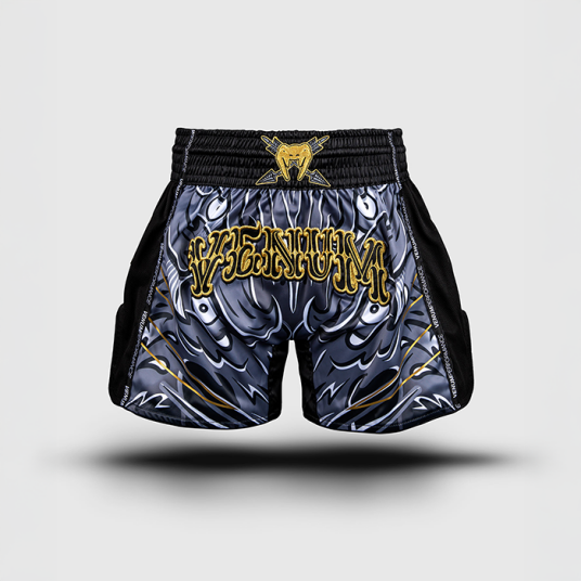 Venum Venum Wolf Atak Muay Thai Shorts Svart Grå Svart/Grå Medium