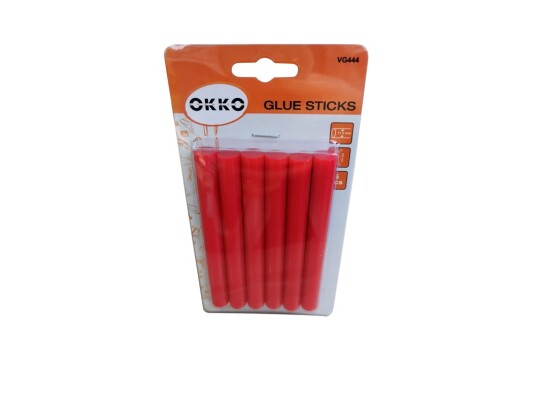Okko Glue Sticks 6Pcs Set 11 2x100mm Red Okko Glue Sticks 6Pcs Set 11 2x100mm Red