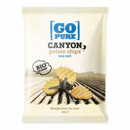 Go Pure canyon chips sea salt 125 g Go Pure canyon chips sea salt 125 g