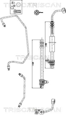 Hydraulikkslange, styring TRISCAN 8516 43001