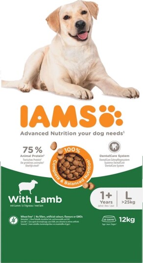 Iams Advanced Nutrition Adult Large Dog Tørrfôr Til Voksne Store Hunder Lam 12 kg