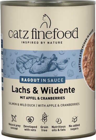Catz Finefood Ragout Laks & Villand 24 X 380 G