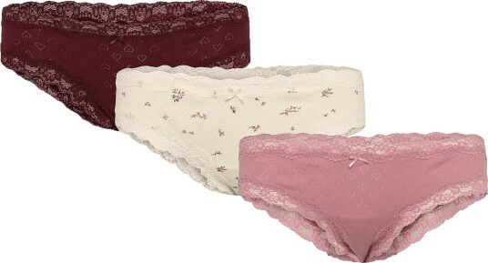 Lindex Brazilian Briefs With Low Waist Pink L