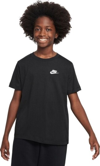Nike T skjorte Nsw Futura   Svart Barn størrelse L: 147 158 cm