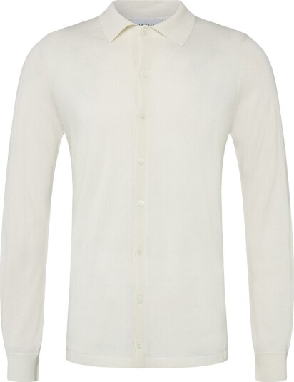 Davida Cashmere | Man Fine Knit Classic Shirt | XXL
