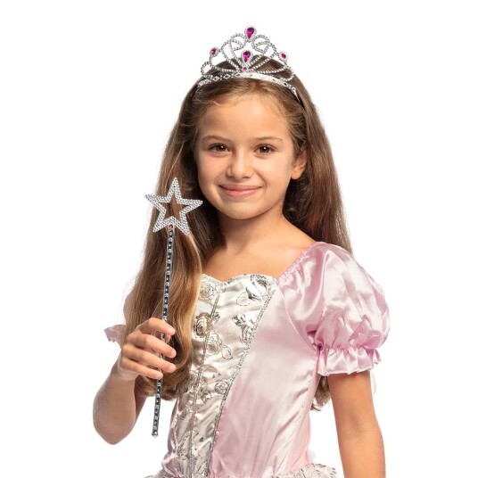 Ipk Prinsessesett Inkluderer Krone Og Tryllestav Silver 0