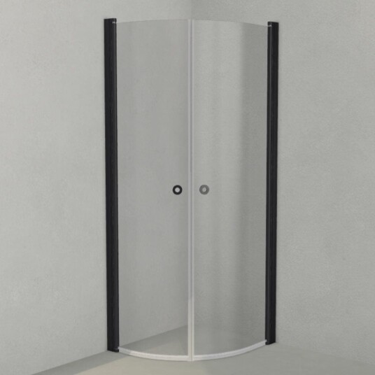 INR Iconic Nordic Rooms Dusjhjørne Linc Niagara Original, Grått Glass Svart Matt / 70x80cm INR Iconic Nordic Rooms Dusjhjørne Linc Niagara Original, Grått Glass Svart Matt / 70x80cm