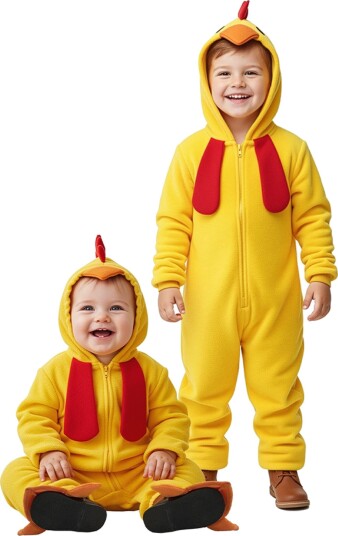 Kylling Jumpsuit Barn Kostyme - X-Small