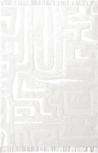 Ryetepper Fallon Natural Cotton Shaggy offwhite Størrelse: 200 x 290 cm