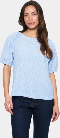 Saint Tropez Josefiasz Blouse Blue S Saint Tropez Josefiasz Blouse Blue S