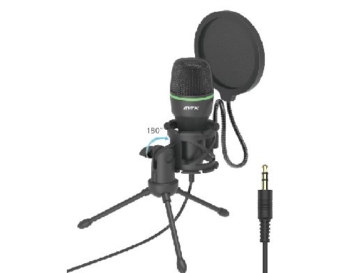 Mtk Mikrofon Med Støjreduktion Og Tripod. Mini Jack,