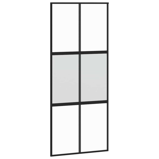 Svart 90x205cm Herdet Glass Svart 90x205cm Herdet Glass
