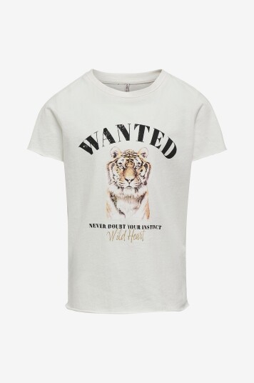 Kids Only T skjorte kogLucy S/S Savage Top Box Hvit Kids Only T skjorte kogLucy S/S Savage Top Box Hvit