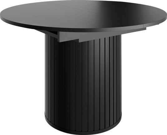 Veyricor Förlängningsbart Spisebord 120-160 cm Rundt - Svart