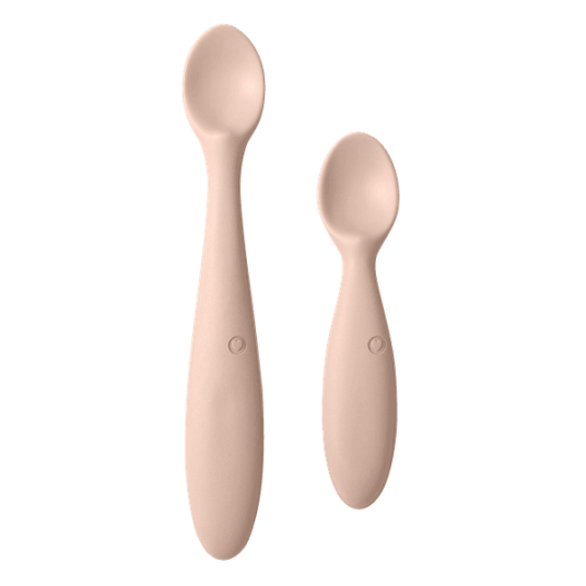 Bibs Babyskje 2Pk Baby Spoon Set Blush Rosa Bibs Babyskje 2Pk Baby Spoon Set Blush Rosa