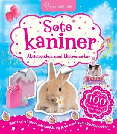 Søte kaniner  aktivitetsbok med klistremerker
