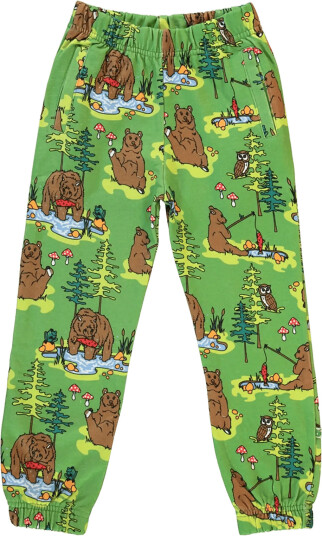 Småfolk Sweatpants With Bears Green 98 104