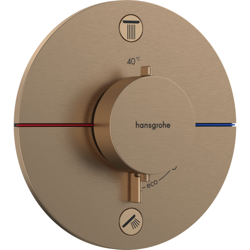 Hansgrohe ShowerSelect Comfort S dusjbatteri, bronse