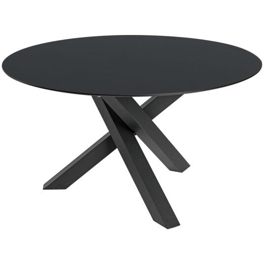 VEGA Bord Gwin; 130x72 cm ØxH; Bordplate Antrasitt Ramme Svart; Rund VEGA Bord Gwin; 130x72 cm ØxH; Bordplate Antrasitt Ramme Svart; Rund