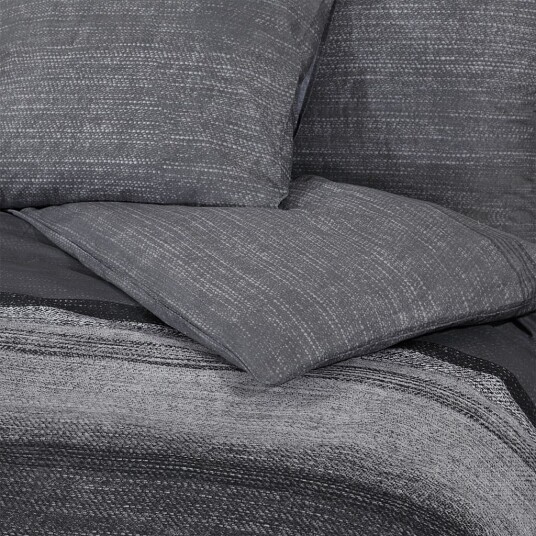  Sengesett mørkegrå 225x220 cm bomull 8720845432812