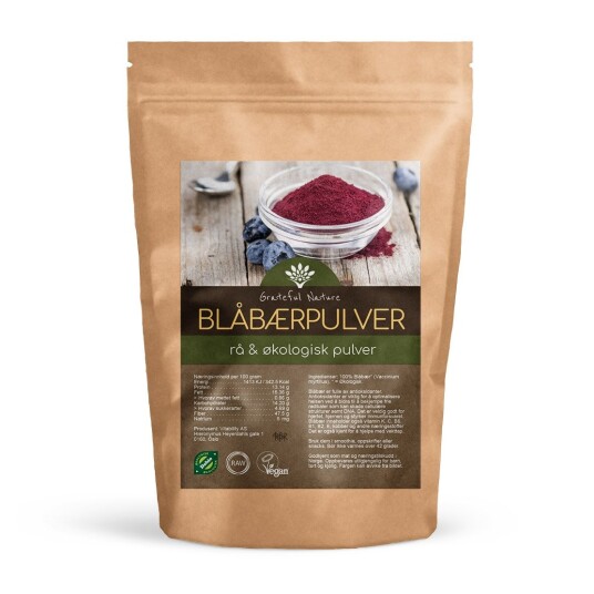 Blåbærpulver Økologisk 250 g Blåbærpulver Økologisk 250 g