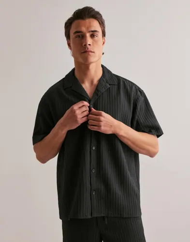 Jack & Jones Jjmassimo Resort Shirt Ss Ln Kortermede skjorter Svart