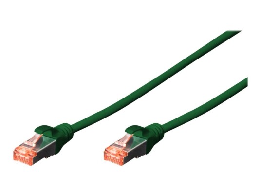 Digitus Professional Koblingskabel Rj-45 Hann Til Rj-45 Hann 3 M Sftp Pimf Cat 6 Ieee 802.3 Med Støvel Halogenfri Uten Hindringer Flertrådet Grønn En Pakke 10