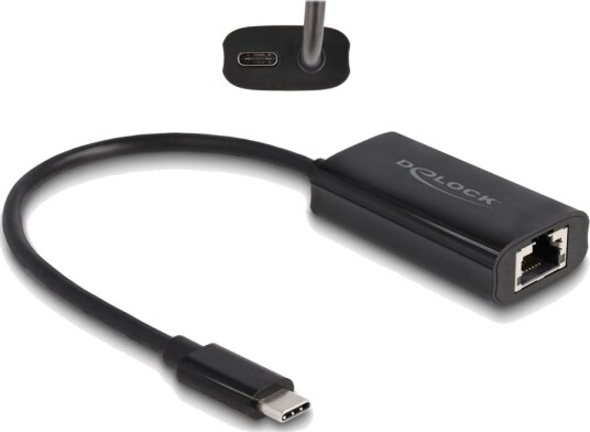 Delock Nettverksadapter Thunderbolt 3 Gigabit Ethernet X 1 Svart