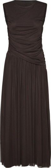 Vero Moda Vmpenelope Sl Maxi Dress Jrs Exp Brown S