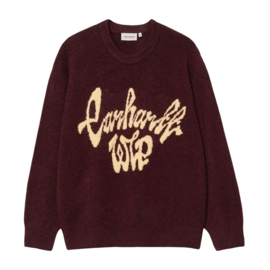 Carhartt Wip Herre Strikkevarer Rød L Carhartt Wip Herre Strikkevarer Rød L