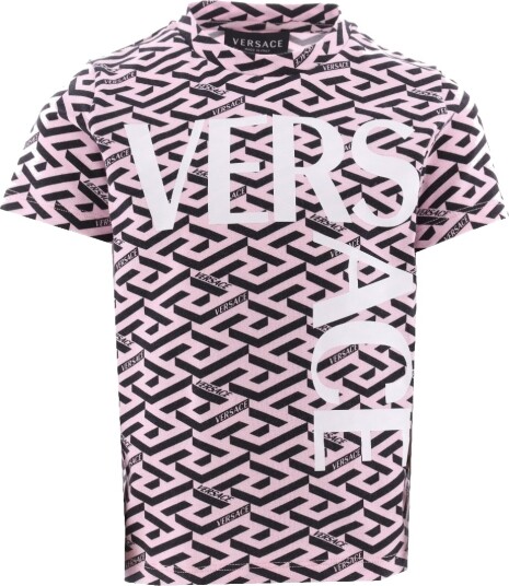 Versace T skjorte Rosa/Svart m. Trykk Versace 6 år 116 T skjorte Versace T skjorte Rosa/Svart m. Trykk Versace 6 år 116 T skjorte
