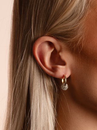 Snö Of Sweden Bennet Ring Crystal Ball Ear Gull ONE SIZE