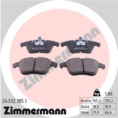 Bremseklosser ZIMMERMANN 24332.185.1