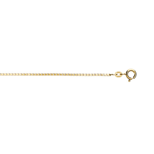 Veneziansk kjede i 585 gult gull 1,5 mm, 90 cm