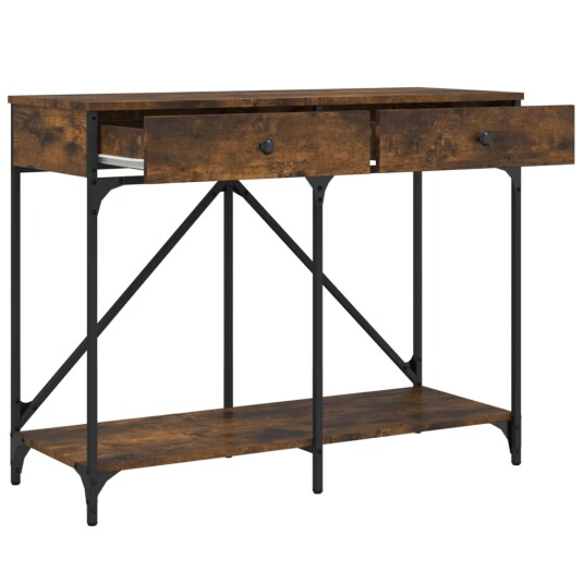 Konsollbord røkt eik 100x39x78,5 cm konstruert tre 8721012126473